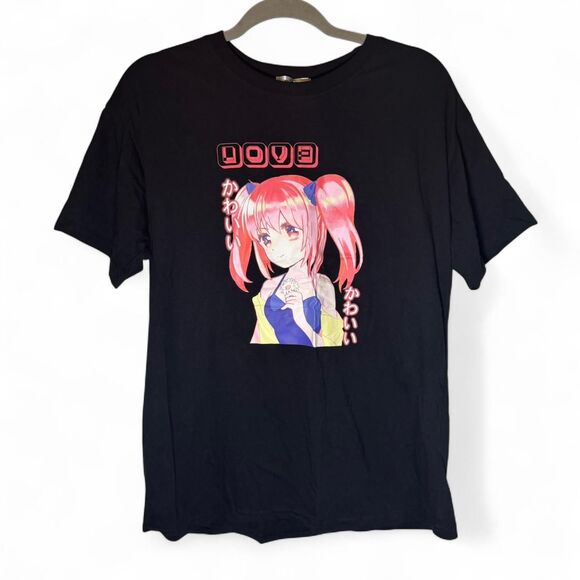 Stella Viva Black Anime Graphic Tee Size Sm - Picture 1 of 4